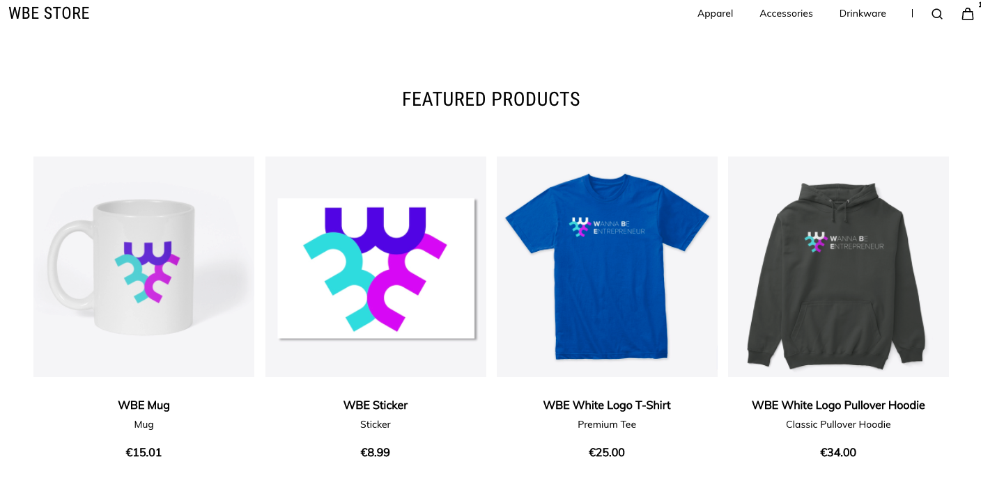 WBE MERCH (25% OFF)